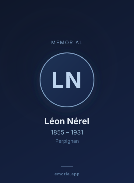 Memorial portrait of Léon Nérel