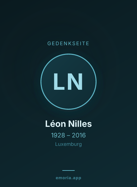 Gedenkportrait von Léon Nilles