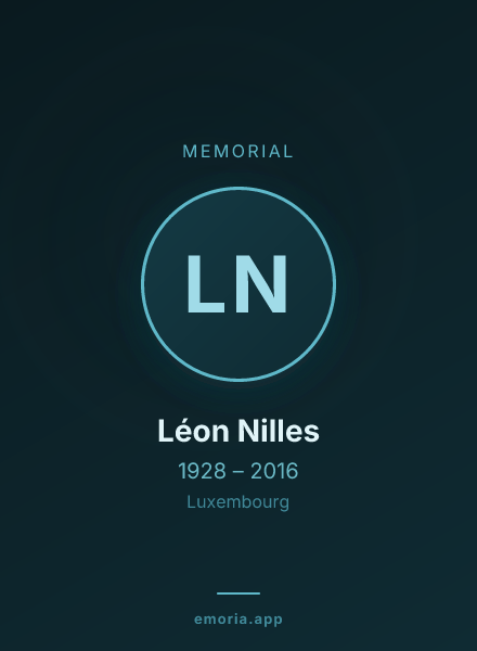 Memorial portrait of Léon Nilles