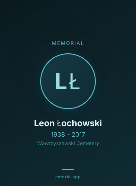 Memorial portrait of Leon Łochowski