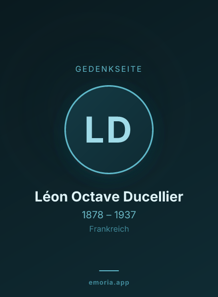Gedenkportrait von Léon Octave Ducellier