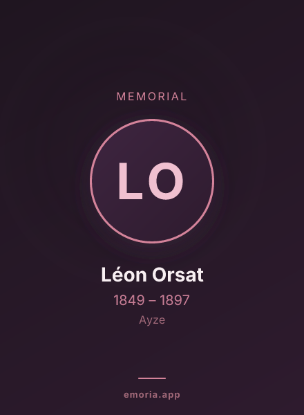 Memorial portrait of Léon Orsat