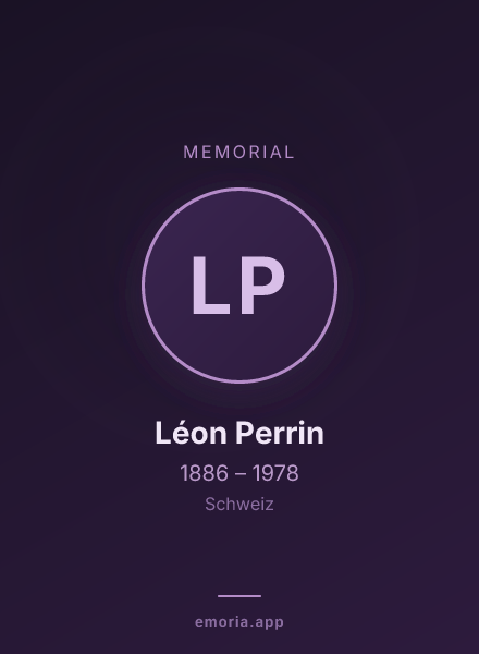 Memorial portrait of Léon Perrin
