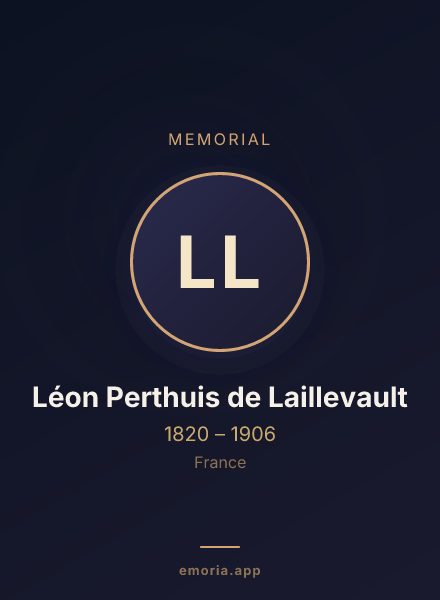 Memorial portrait of Léon Perthuis de Laillevault