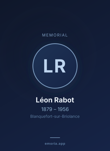 Memorial portrait of Léon Rabot