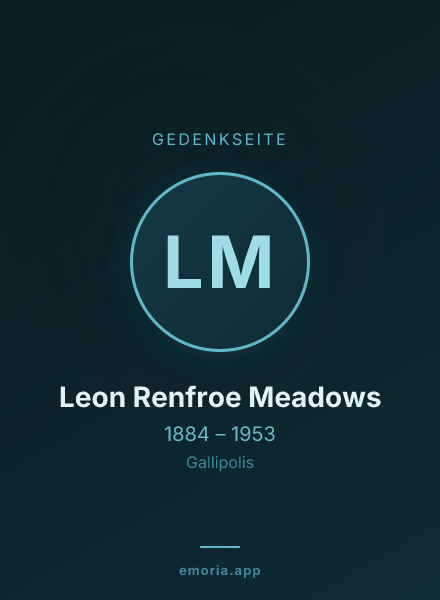 Gedenkportrait von Leon Renfroe Meadows