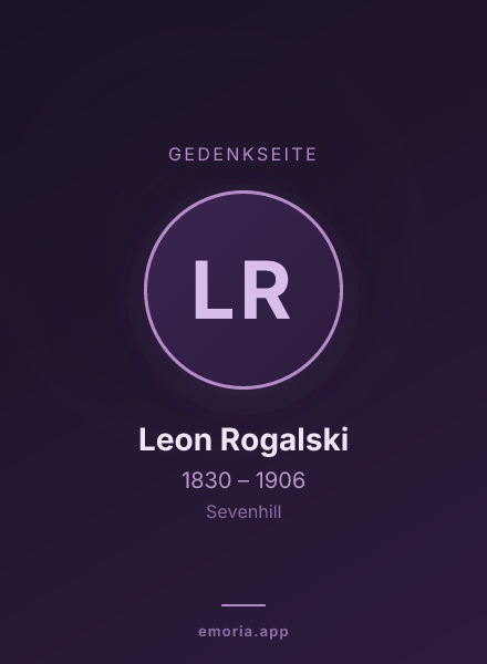 Gedenkportrait von Leon Rogalski