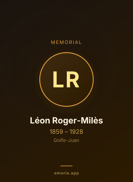 Memorial portrait of Léon Roger-Milès