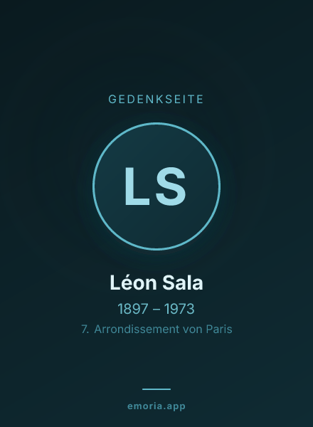 Gedenkportrait von Léon Sala