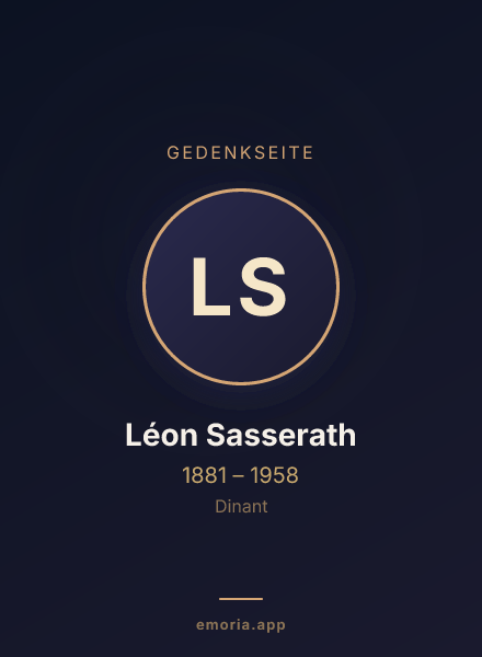 Gedenkportrait von Léon Sasserath