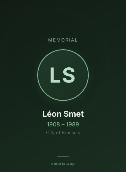 Memorial portrait of Léon Smet