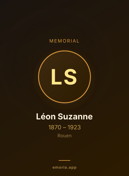Memorial portrait of Léon Suzanne