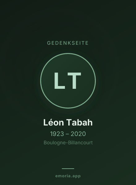 Gedenkportrait von Léon Tabah