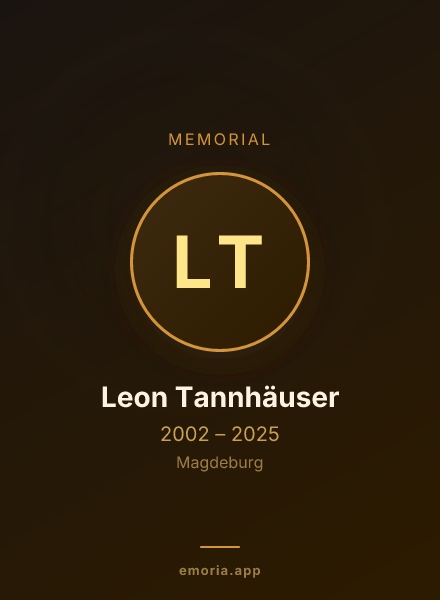 Memorial portrait of Leon Tannhäuser