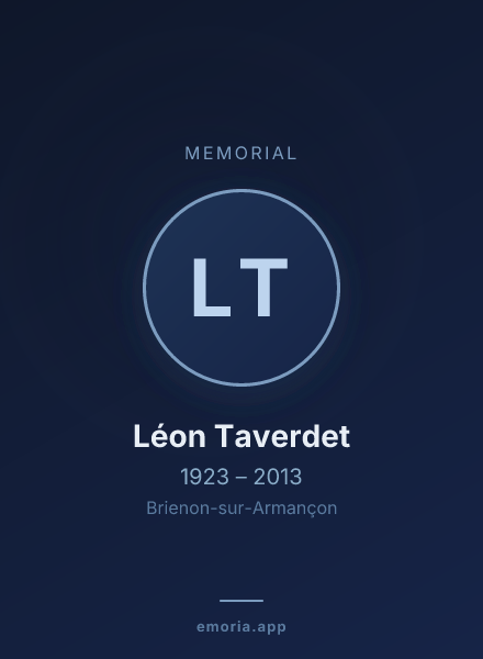 Memorial portrait of Léon Taverdet
