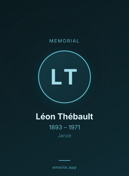 Memorial portrait of Léon Thébault