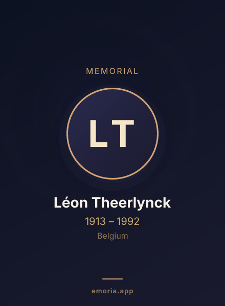 Memorial portrait of Léon Theerlynck