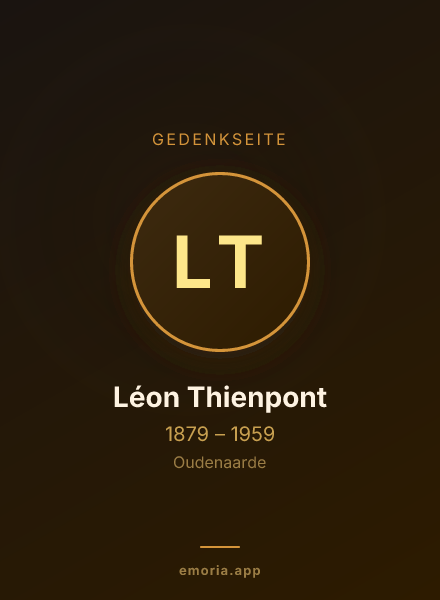Gedenkportrait von Léon Thienpont