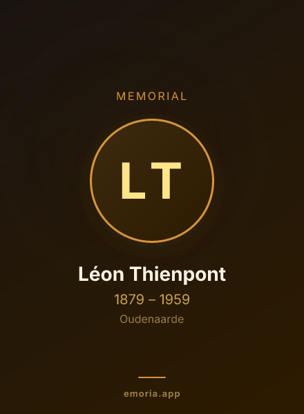 Memorial portrait of Léon Thienpont