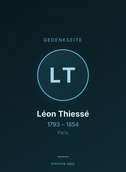 Gedenkportrait von Léon Thiessé
