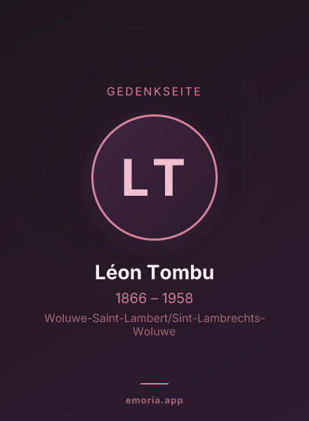 Gedenkportrait von Léon Tombu