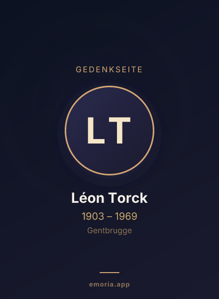 Gedenkportrait von Léon Torck