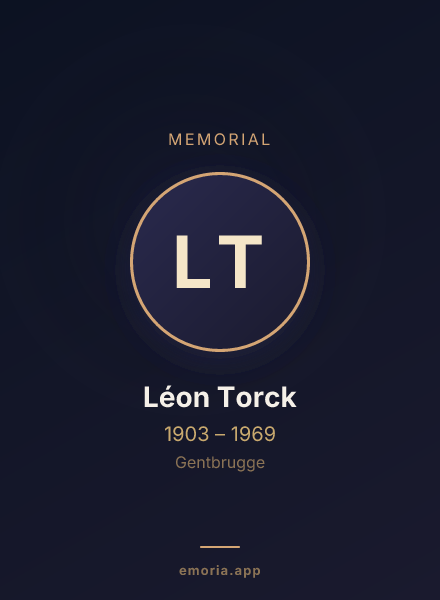 Memorial portrait of Léon Torck