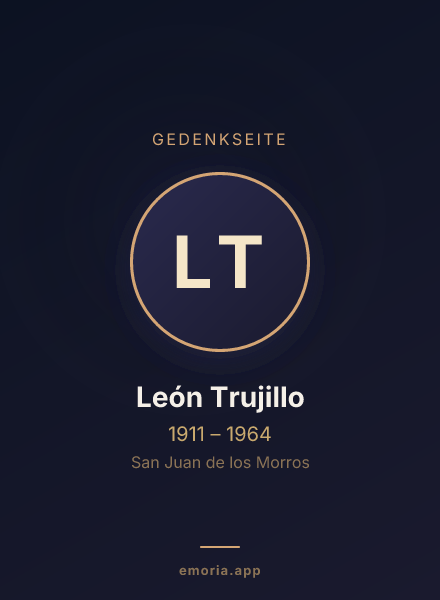 Gedenkportrait von León Trujillo