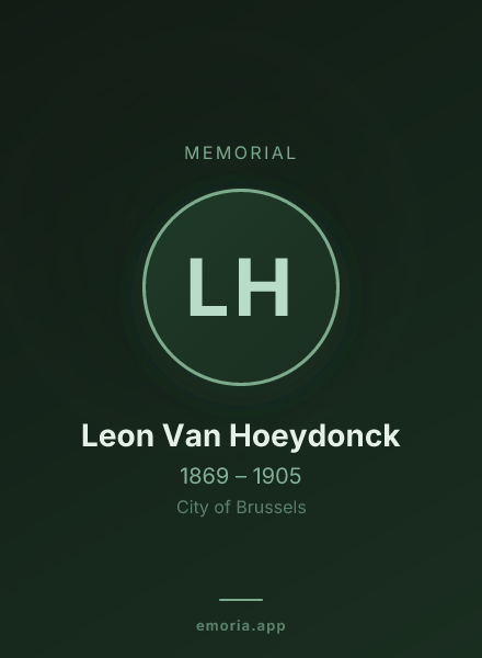 Memorial portrait of Leon Van Hoeydonck