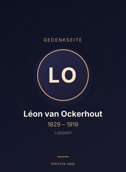 Gedenkportrait von Léon van Ockerhout