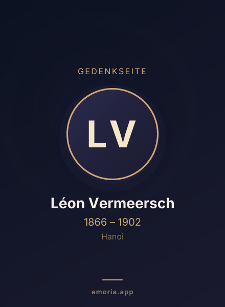 Gedenkportrait von Léon Vermeersch