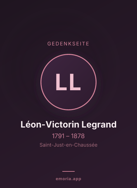 Gedenkportrait von Léon-Victorin Legrand