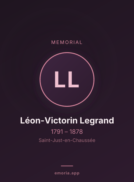 Memorial portrait of Léon-Victorin Legrand