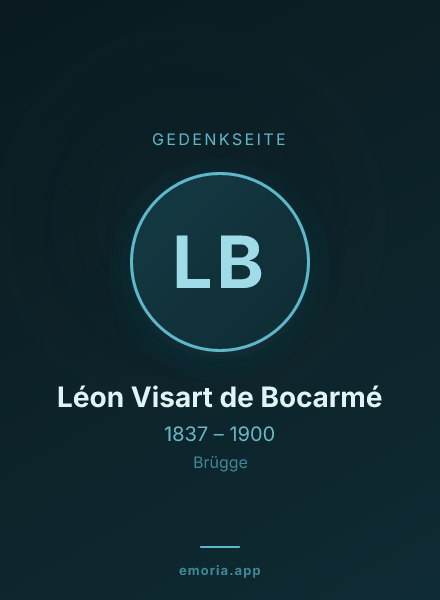 Gedenkportrait von Léon Visart de Bocarmé