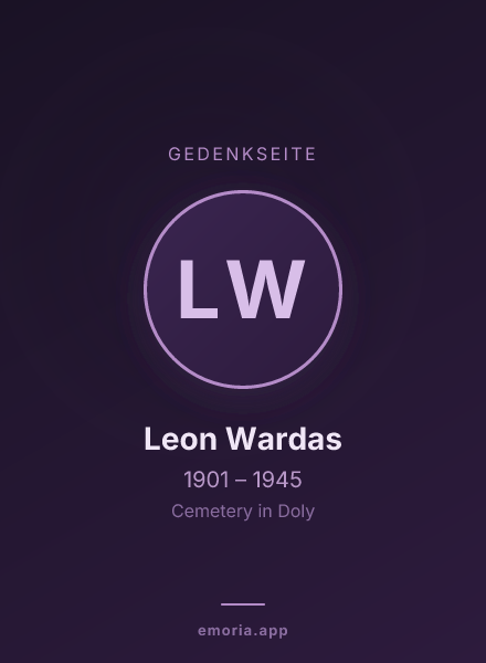 Gedenkportrait von Leon Wardas
