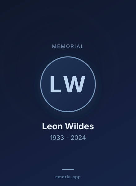 Memorial portrait of Leon Wildes