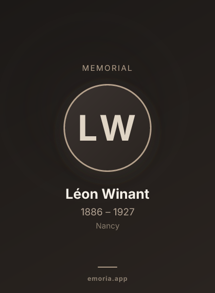 Memorial portrait of Léon Winant
