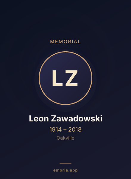 Memorial portrait of Leon Zawadowski
