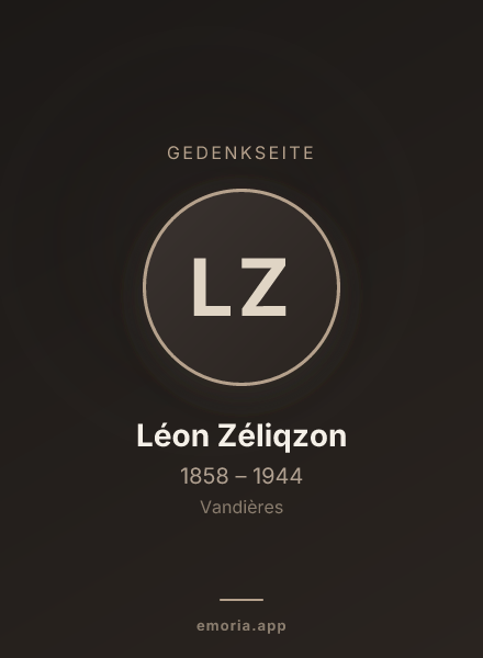 Gedenkportrait von Léon Zéliqzon