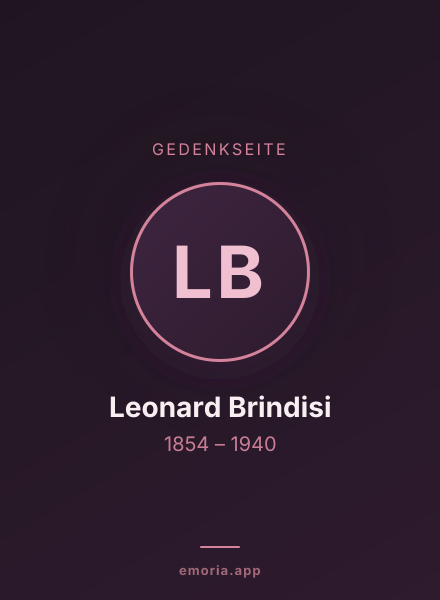 Gedenkportrait von Leonard Brindisi