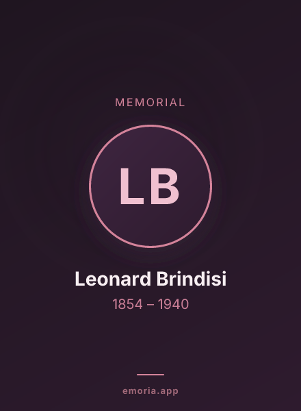 Memorial portrait of Leonard Brindisi