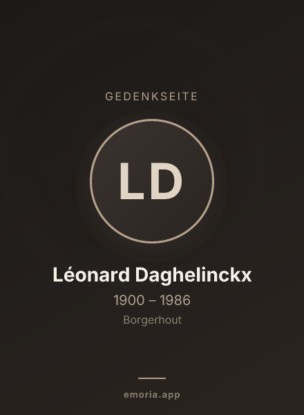 Gedenkportrait von Léonard Daghelinckx