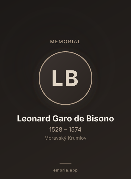 Memorial portrait of Leonard Garo de Bisono