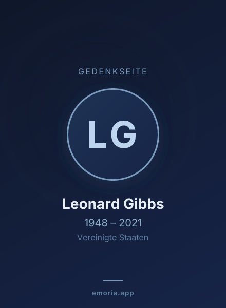 Gedenkportrait von Leonard Gibbs