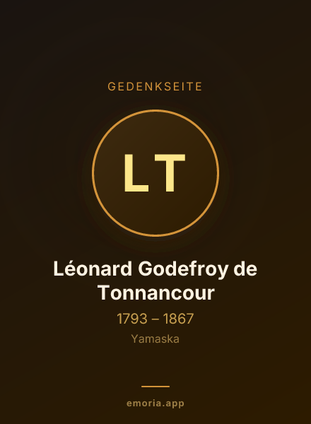 Gedenkportrait von Léonard Godefroy de Tonnancour