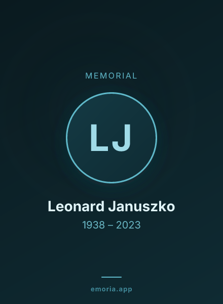 Memorial portrait of Leonard Januszko
