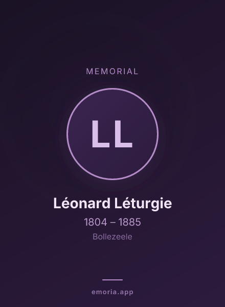 Memorial portrait of Léonard Léturgie