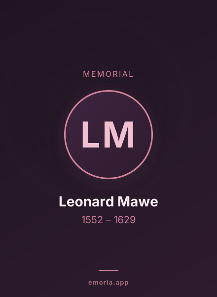 Memorial portrait of Leonard Mawe