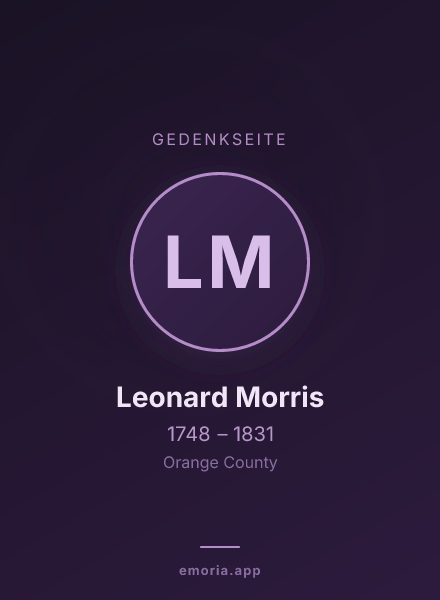 Gedenkportrait von Leonard Morris