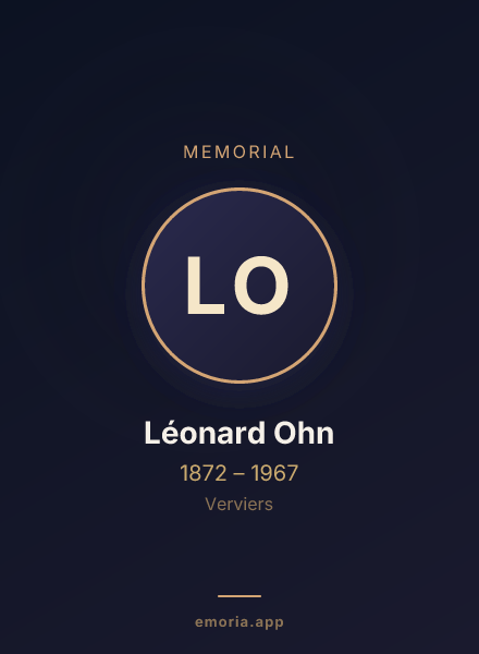 Memorial portrait of Léonard Ohn